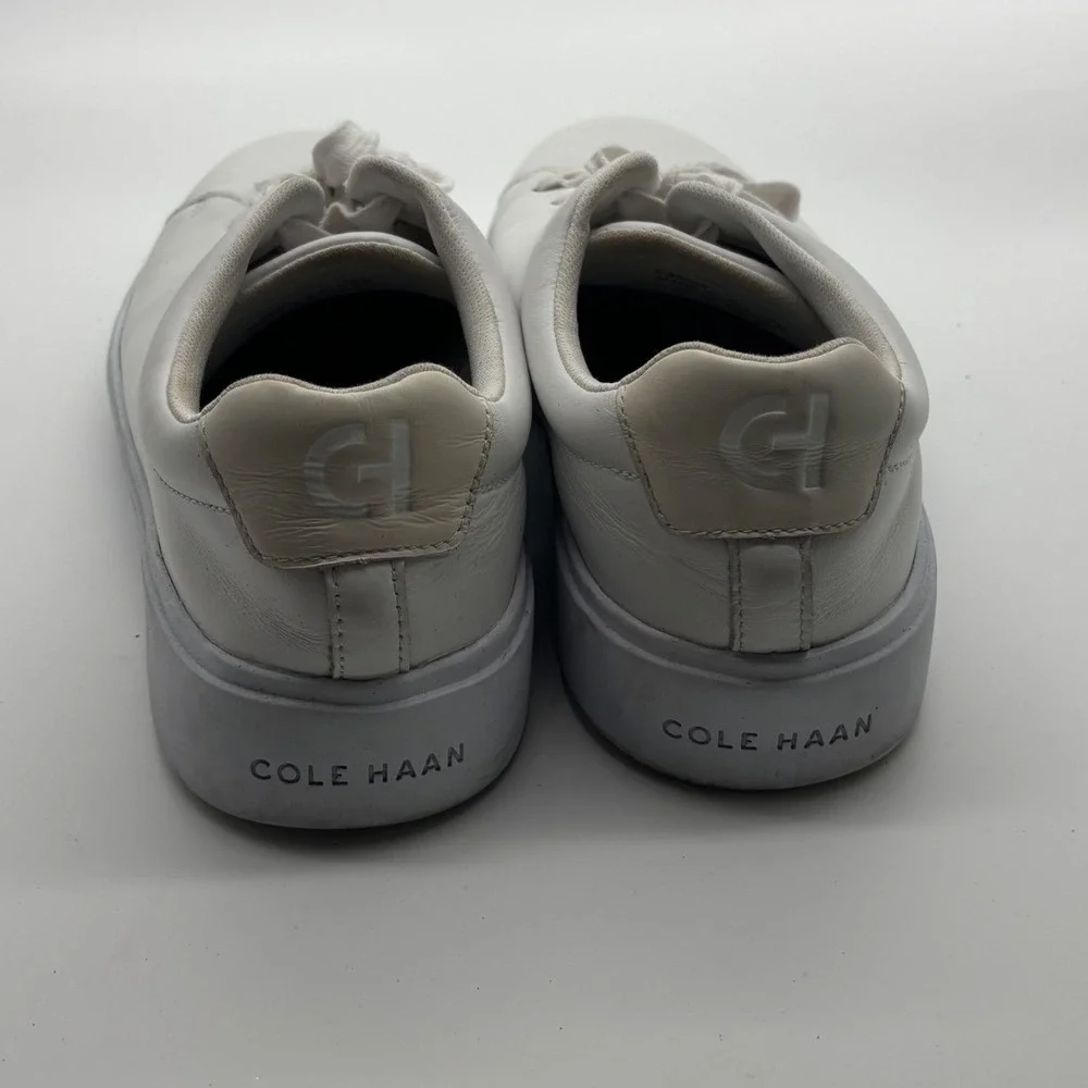 Cole Haan Mens Grand Crosscourt Modern White Leather Sneakers Size 10M